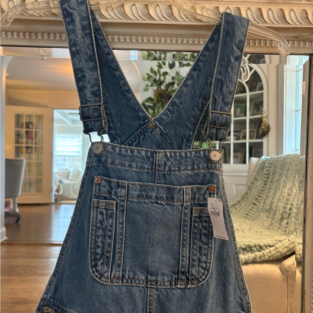 Old Navy Blue Denim Overalls - Picture 6 of 7
